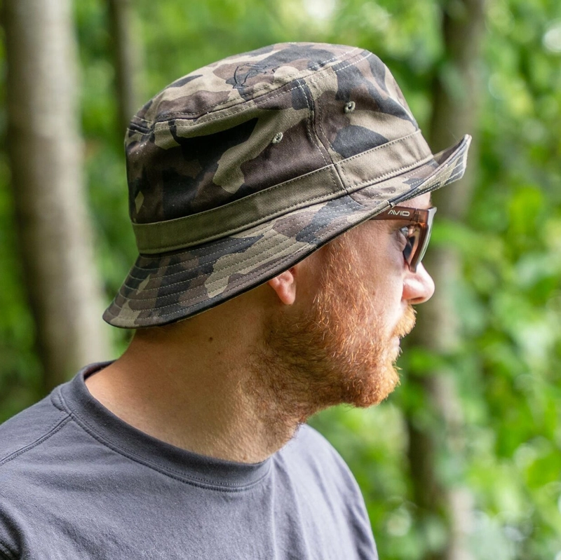 Avid Carp Distortion Dark-Camo Bucket Hat